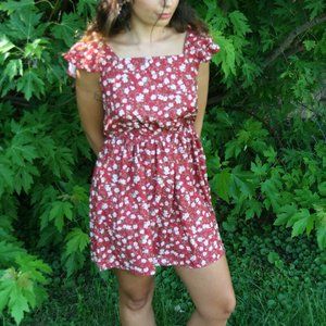 Red Floral Dress